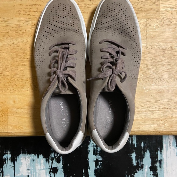 Men's Grey Cole Haan Court Sneakers - Picture 3 of 6